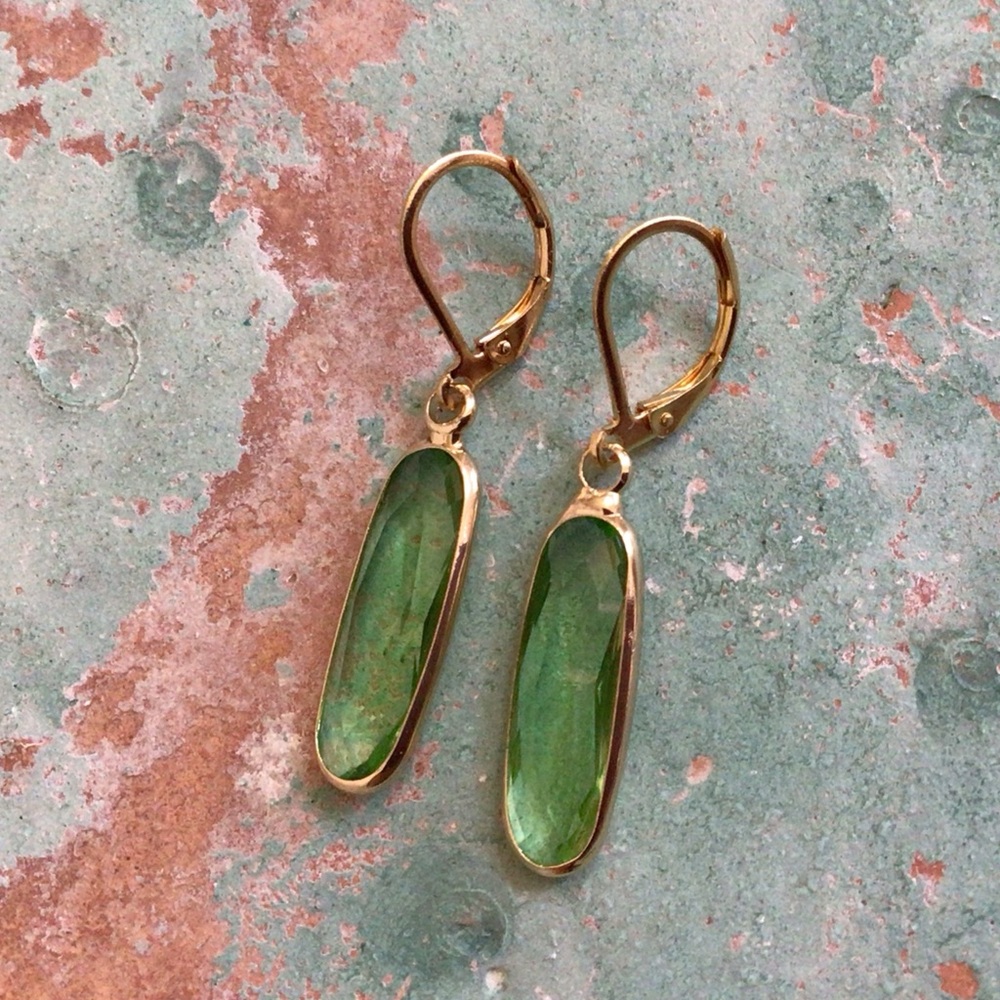 Sundance Charm Earrings Peridot Quartz sale - Picture 7 of 7